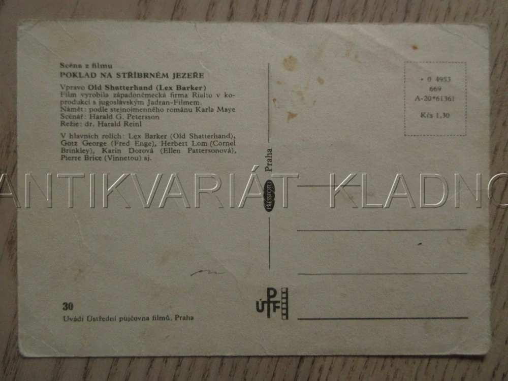 LEX BARKER, OLD SHATTERHAND, POKLAD NA STŘÍBRNÉM JEZEŘE