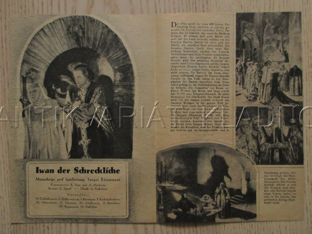 IVAN HROZNÝ I., N. ČERKASOV, S. BIERMANN, FILM KURIER VBŠ Č. 64