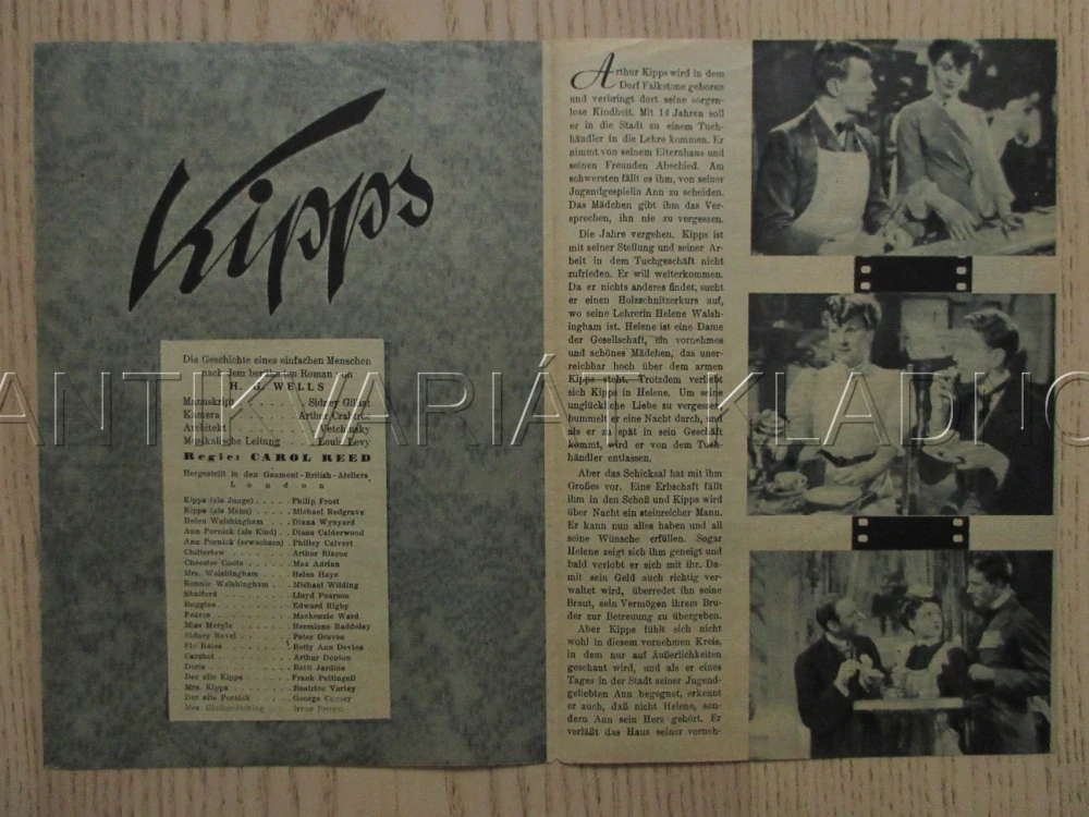 KIPPS, P. FROST, M. REDGRAVE, P. CALVERT, FILM KURIER VBŠ Č. 84