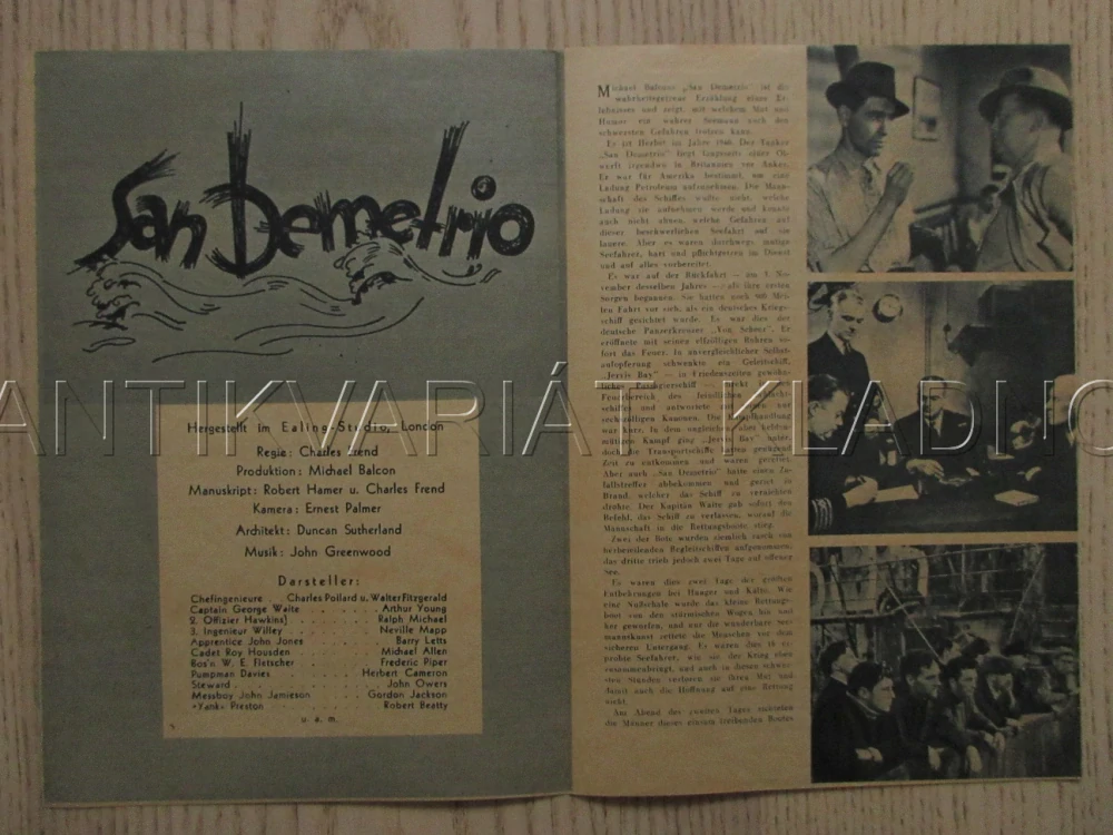 SAN DEMETRIO, LONDÝN, W. FITZGERALD, A. YOUNG, R. MICHAEL, FILM GB, FILM KURIER VBŠ Č. 89