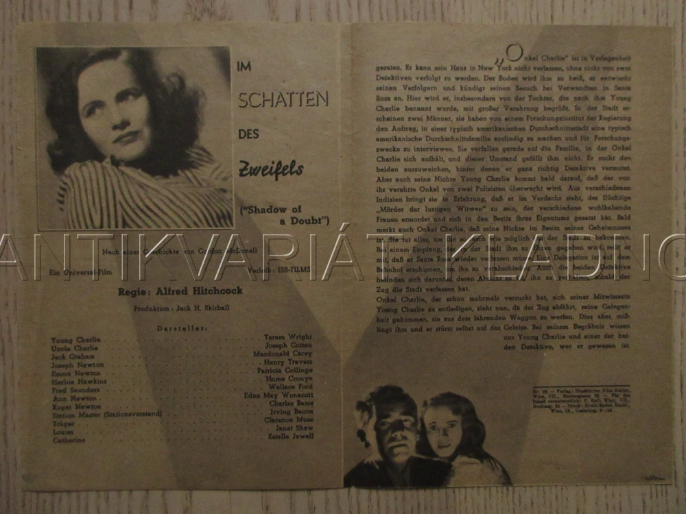 ANI STÍN PODEZŘENÍ, T. WRIGHT, J. COTTEN, M. CAREY, FILM USA, FILM KURIER VBŠ Č. 92