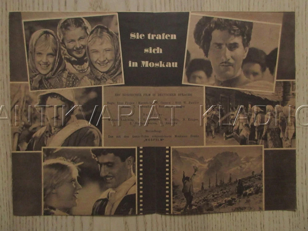 POZNALI SE V MOSKVĚ, M. LADYNINA, V. ZELDIN, Z. ŽUKOVA, FILM SSSR, FILM KURIER VBŠ Č. 107