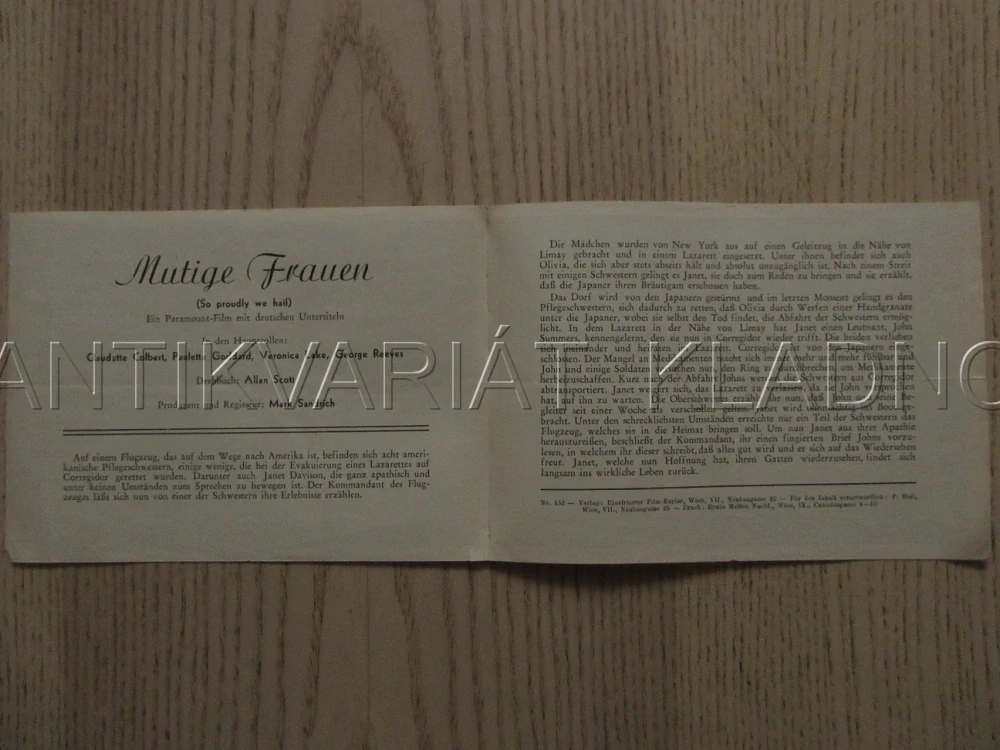 BÍLÁ LEGIE, C. COLBERT, P. GODDARD, V. LAKE, FILM USA, FILM KURIER VBŠ Č. 152