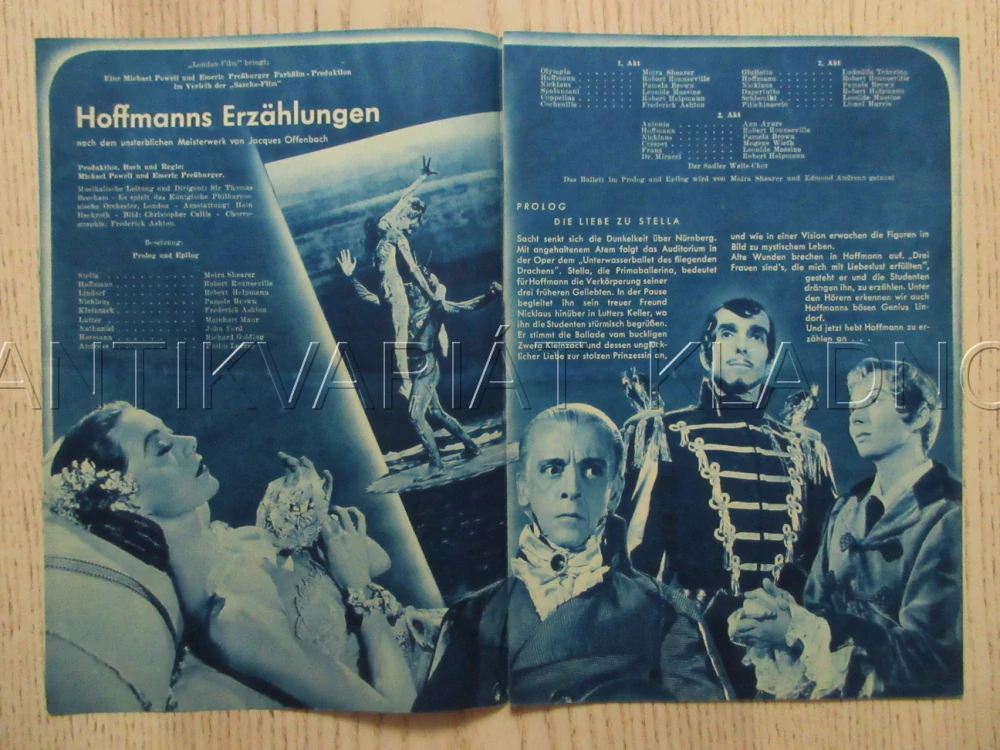 HOFFMANNOVY POVÍDKY, M. SHEARER, R. ROUNSEVILLE, J. FORD, FILM VB, FILM KURIER VBŠ Č. 1003