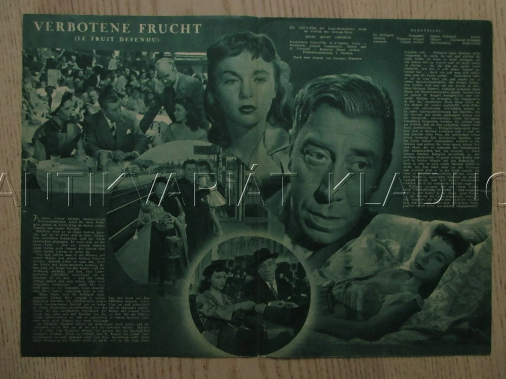LE FRUID DÉFENDU, FERNANDEL, F. ARNOUL, SYLVIE, FILM FR, FILM KURIER VBŠ Č. 1759