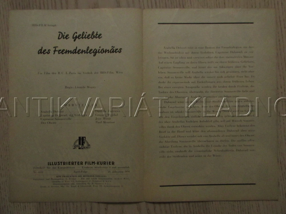 BETHSABÉE, D. DARRIEUX, G. MARCHAL, J. MURAT, FILM FR, FILM KURIER VBŠ Č. 1784