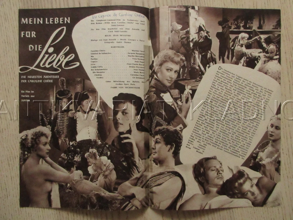 ROZMARNÁ CAROLINE, M. CAROL, J. DASQMINE, V. NORMAN, FILM FR, FILM KURIER VBŠ Č. 1812