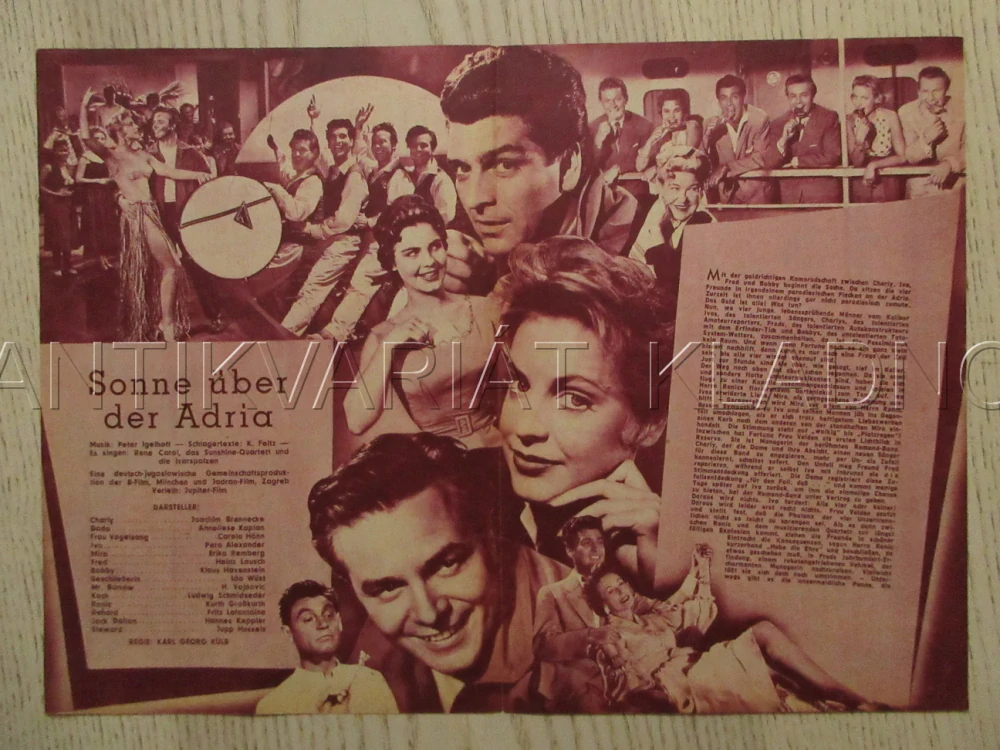 SONNE ÜBER DER ADRIA, J. BRENNECKE, A. KAPLAN, C. HÖHN, FILM SRN, FILM KURIER VBŠ Č. 2068