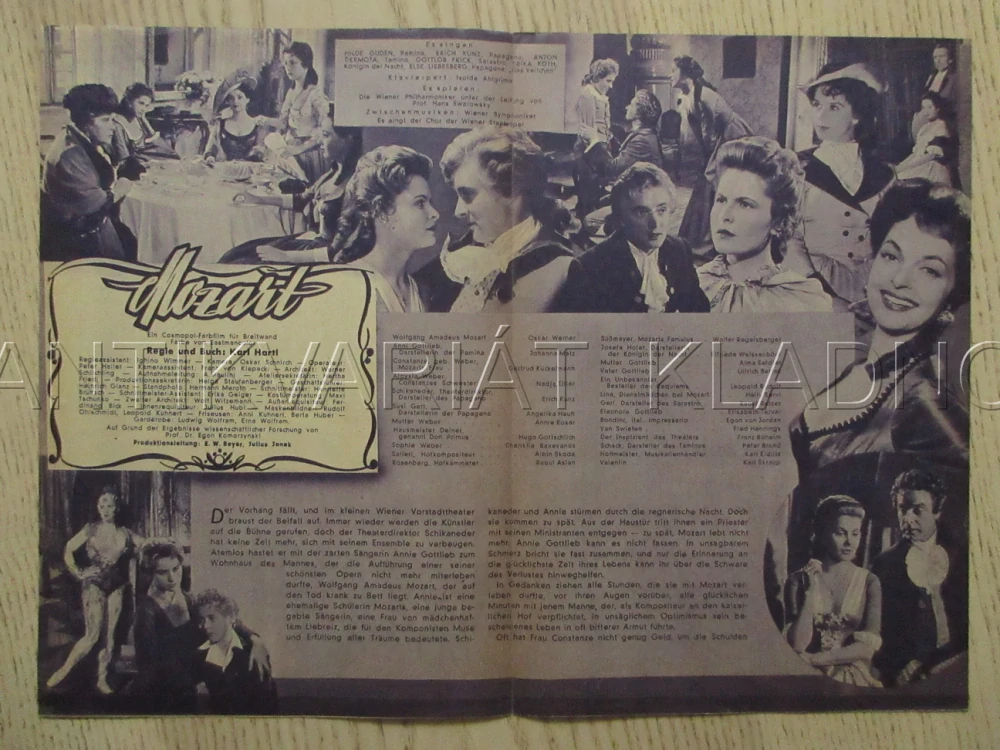 MOZART, R: K. HARTL, O. WERNER, J. MATZ, N. TILLER, FILM SRN, FILM KURIER VBŠ Č. 2364