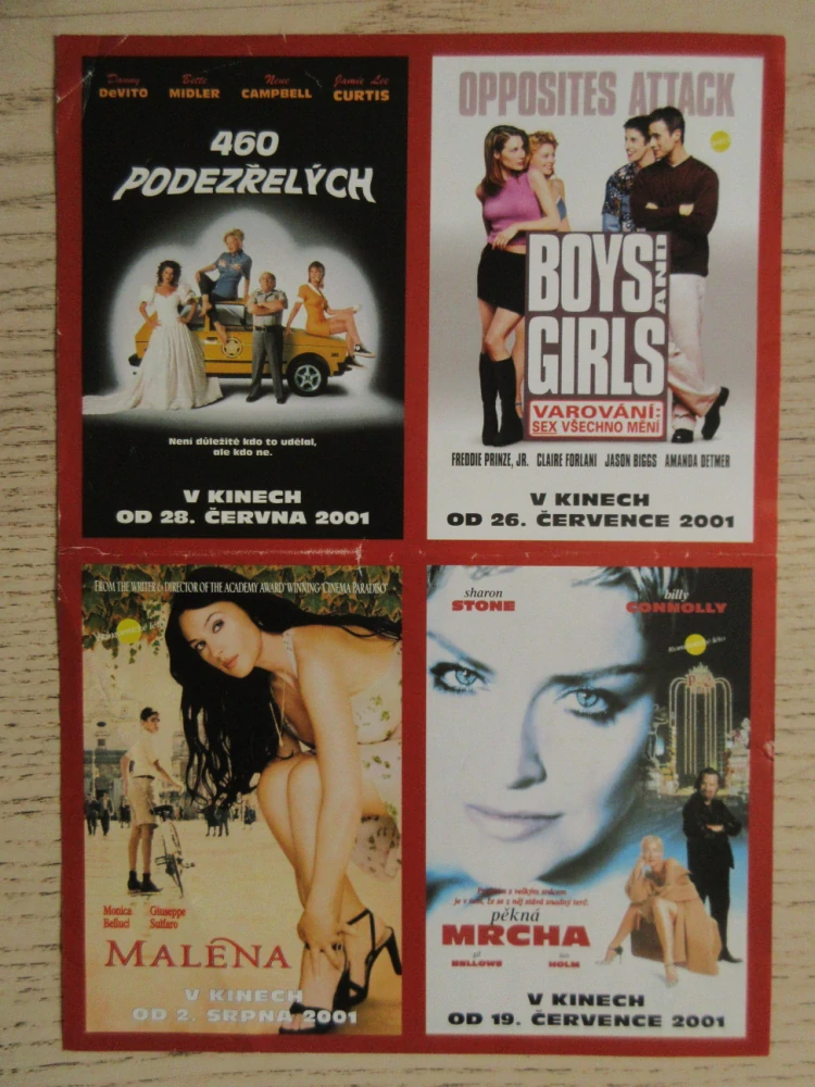NAHORU, DOLŮ, B. AFFLECK, G. PALTROW, OBOUSTRANNÝ FILMOVÝ LETÁK
