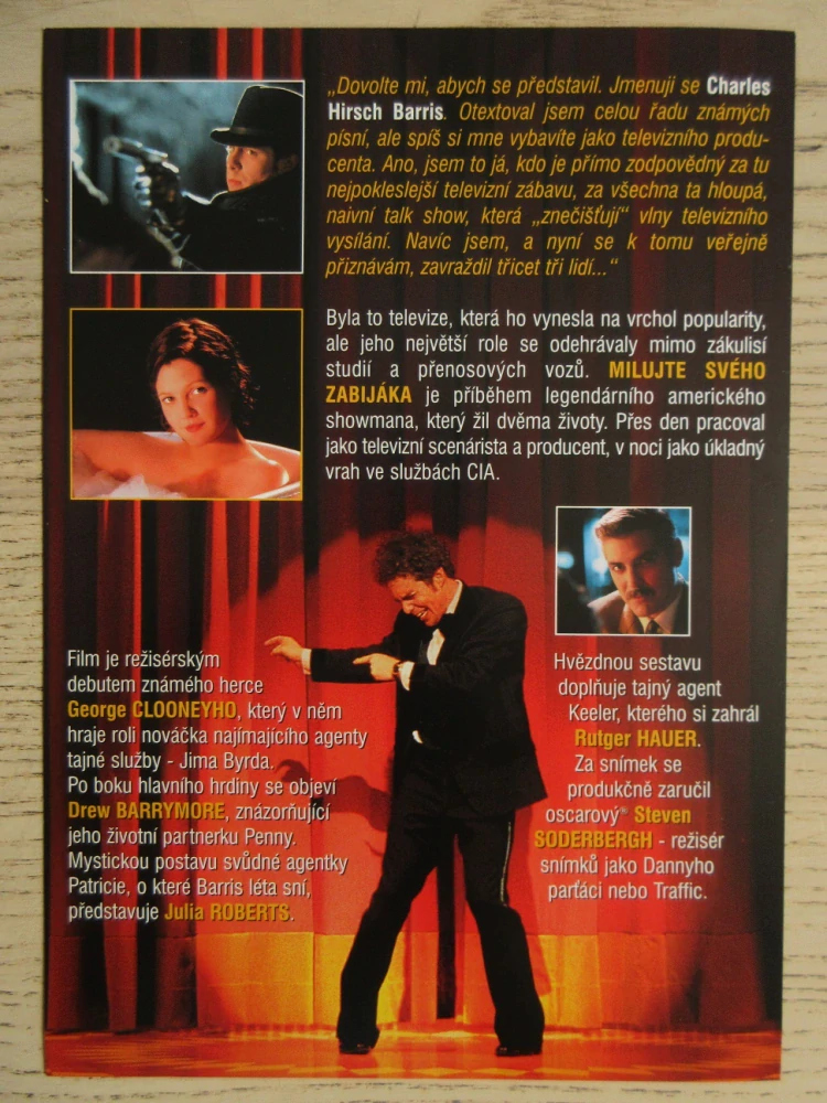 MILUJTE SVÉHO ZABIJÁKA, J. ROBERTS, G. CLOONEY, FILMOVÝ LETÁK