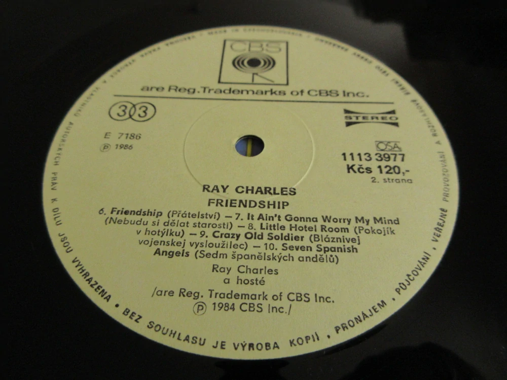 RAY CHARLES, FRIENDSHIP, 1X GRAMODESKA