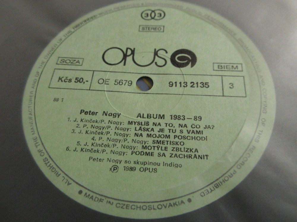 PETER NAGY, ALBUM 1983-89, 1X GRAMODESKA