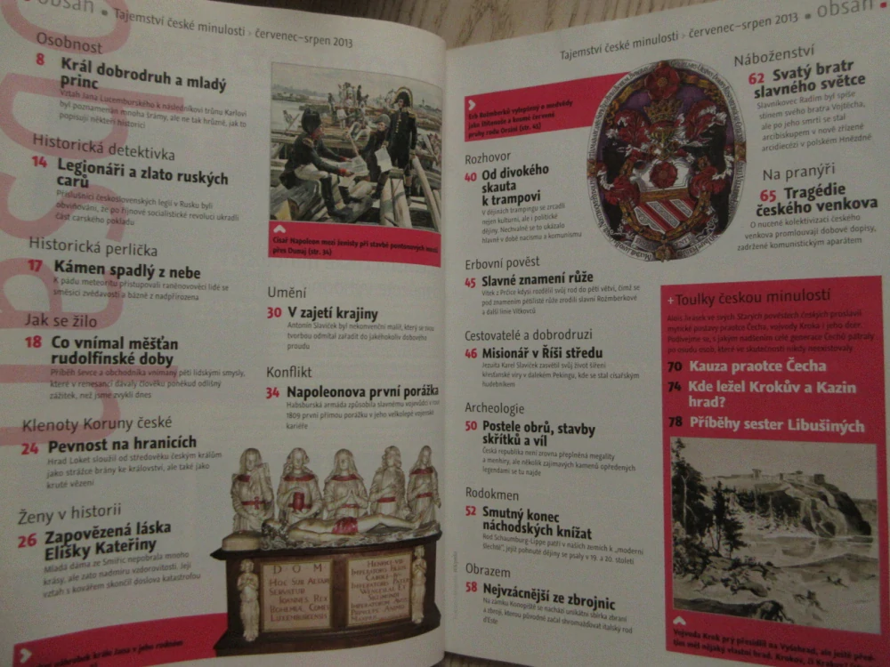 ČASOPIS TAJEMSTVÍ ČESKÉ MINULOSTI, Č. ČERVENEC-SRPEN/2013, **an