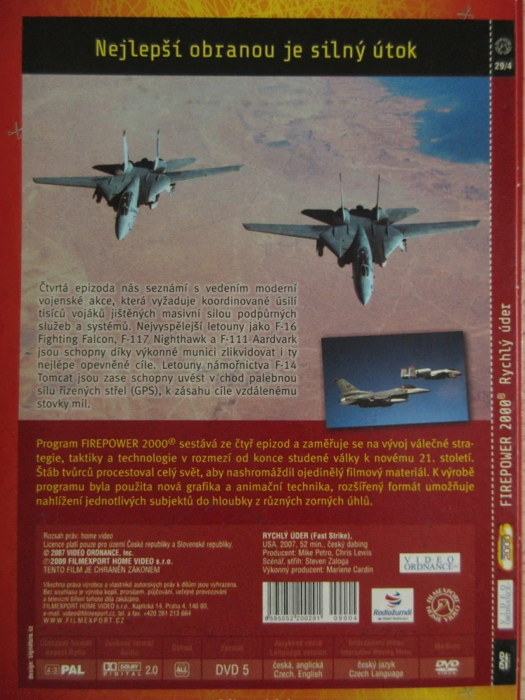 RYCHLÝ ÚDER, FIREPOWER 2000, DVD FILM DOKUMENT