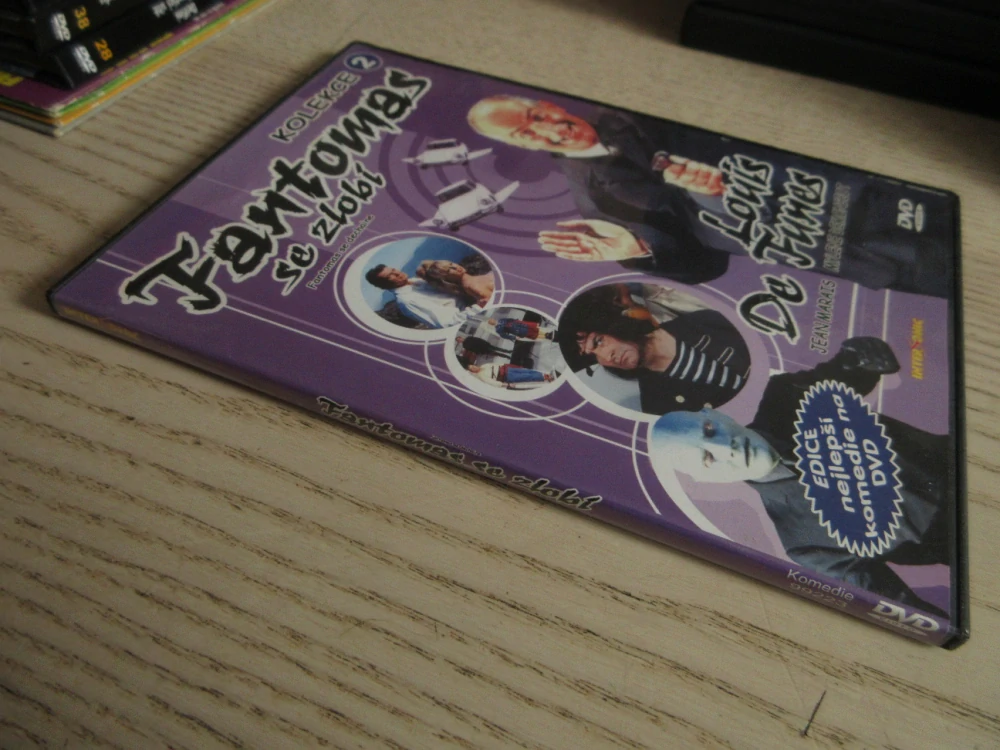 FANTOMAS SE ZLOBÍ, KOLEKCE 2, L. DE FUNES, J. MARAIS, DVD FILM