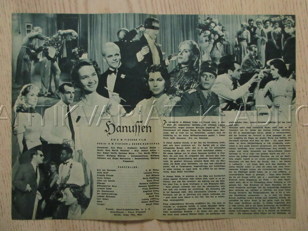 HANUSSSEN, O. W. FISCHER, L. PUIVER, M. DOMINIQUE, FILM SRN, FILM KURIER VBŠ Č. 2397