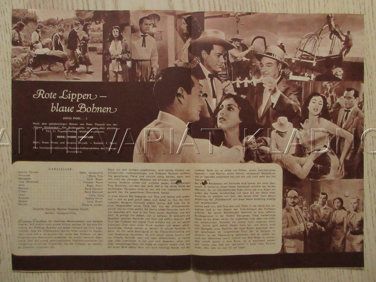 STROJ NA DIAMANTY, E. CONSTANTINE, M. FRAU, I. TUNC, FILM FR, FILM KURIER VBŠ Č. 2597