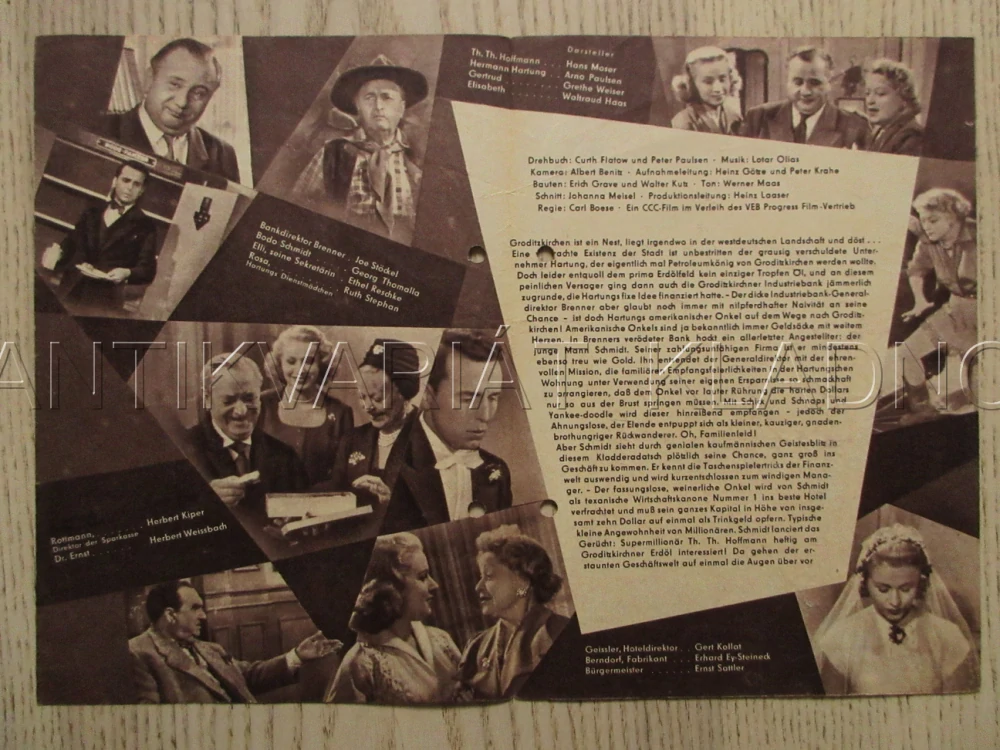 DER ONKEL AUS AMERIKA, H. MOSER, A. PAULSEN, G. WEISER, FILM SRN, FILM KURIER VBŠ Č. 24/56