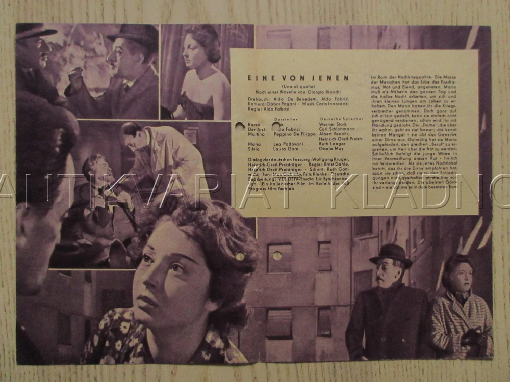 JEDNA Z NICH, TOTO, L. PADOVANI, L. GORE, FILM IT, FILM KURIER VBŠ Č. 73/56
