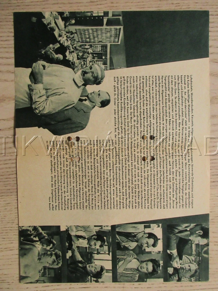 PROTOŽE JSI CHUDÝ, MUSÍŠ DŘÍVE ZEMŘÍT, B. WICKI, H. RUCKER, H. FABRICIUS, FILM SRN, FILM KURIER VBŠ Č. 77/56