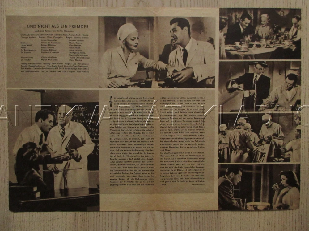 NE JAKO CIZINEC, O. DE HAVILLAND, R. MITCHUM, F. SINATRA, FILM USA, FILM KURIER VBŠ Č. 111/57