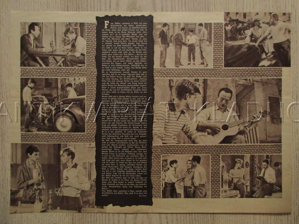 CORTILE, E. DE FILIPPO, G. POUJOULY, M. MERLINI, FILM IT, FILM KURIER VBŠ Č. 31/59