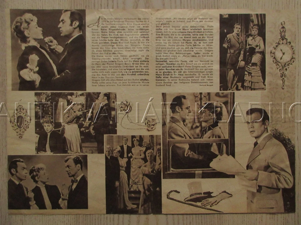 PLYNOVÉ LAMPY, CH. BOYER, I. BERGMAN, J. COTTEN, FILM USA, FILM KURIER VBŠ Č. 50/61
