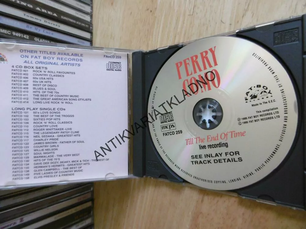PERRY COMO, ORIGINAL ARTIST, TILL THE END OF TIME, CD