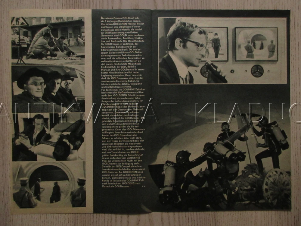 SETTE UOMINI D'ORO, R. PODESTA, P. LEROY, G. TINTI, FILM IT, FILM KURIER VBŠ Č. 1/68