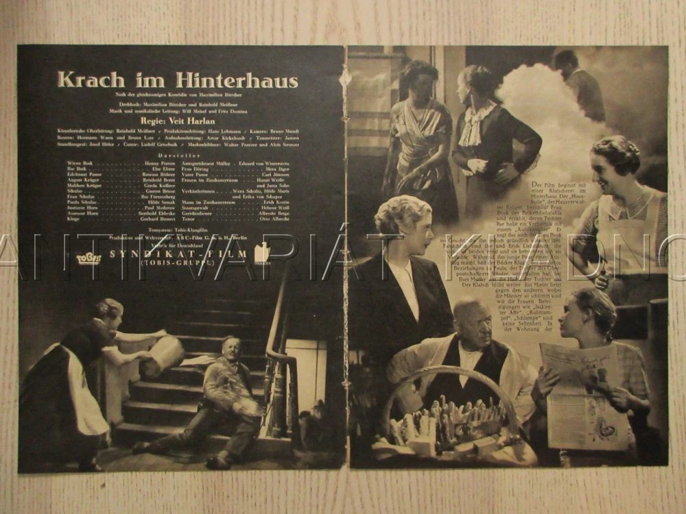 DOMOVNÍK DIKTÁTOR, H. PORTEN, E. ELSTER, R. BERNT, FILM SRN, FILM KURIER VBŠ Č. 2407