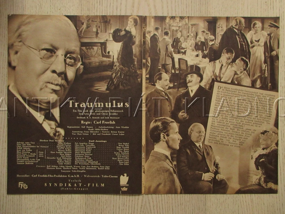 TRAUMULUS, E. JANNINGS, H. WEISSNER, H. PAULSEN, FILM SRN, FILM KURIER VBŠ Č. 2422