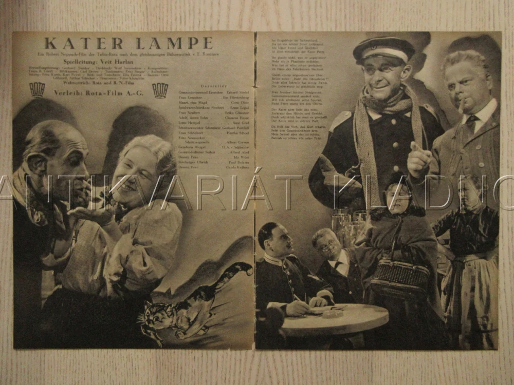 KATER LAMPE, E. SIEDEL, G. OBER, E. LEGAL, FILM SRN, FILM KURIER VBŠ Č. 2434