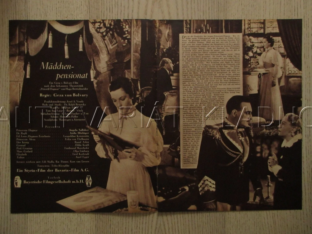 DÍVČÍ PENSIONÁT, A. SALLOKER, A. HÖRBIGER, L. KONSTANTIN, FILM RAKOUSKO, FILM KURIER VBŠ Č. 2516