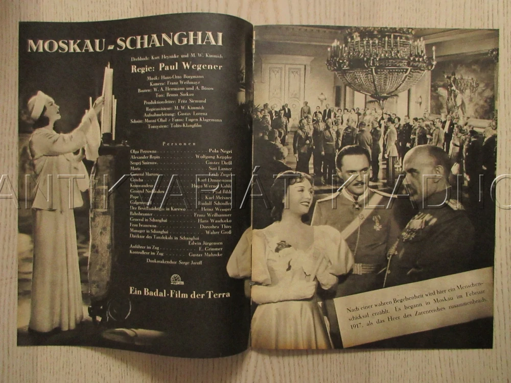 MOSKVA - ŠANGHAJ, P. NEGRI, W. KEPPLER, S. LANNER, FILM SRN, FILM KURIER VBŠ Č. 2538