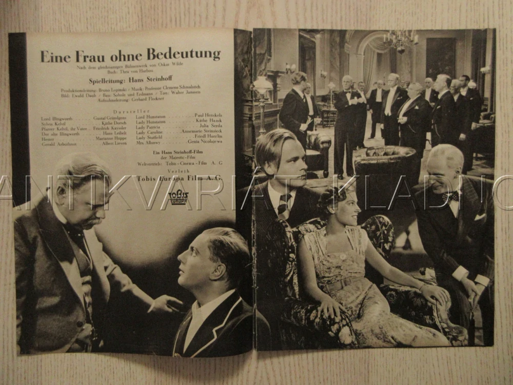 EINE FRAU OHNE BEDEUTUNG, K. DORSCH, F. KAYSSLER, M. HOPPE, FILM SRN, FILM KURIER VBŠ Č. 2549