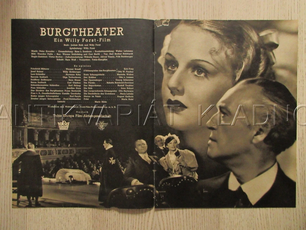 DVORNÍ DIVADLO, W. FORST, W. EICHBERGER, O. W. FISCHER, FILM RAKOUSKO, FILM KURIER VBŠ Č. 2561