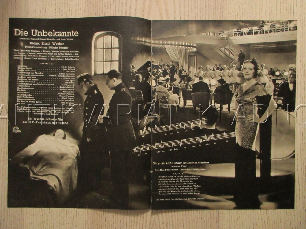NEZNÁMÁ, S. SCHMITZ, J. GALLAND, C. JÜRGENS, FILM SRN, FILM KURIER VBŠ Č. 2563