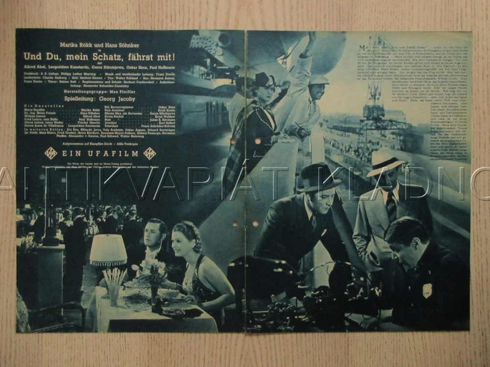 UND DU MEIN SCHATZ FAHRST MIT!, M. RÖKK, H. SÖHNKER, A. ABEL, FILM SRN, FILM KURIER VBŠ Č. 2576