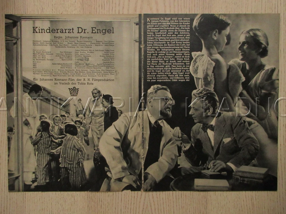 KINDERARZT DR. ENGEL, P. HÖRBIGER, R. VOLLBORN, H. LEIBELT, FILM SRN, FILM KURIER VBŠ Č. 2583