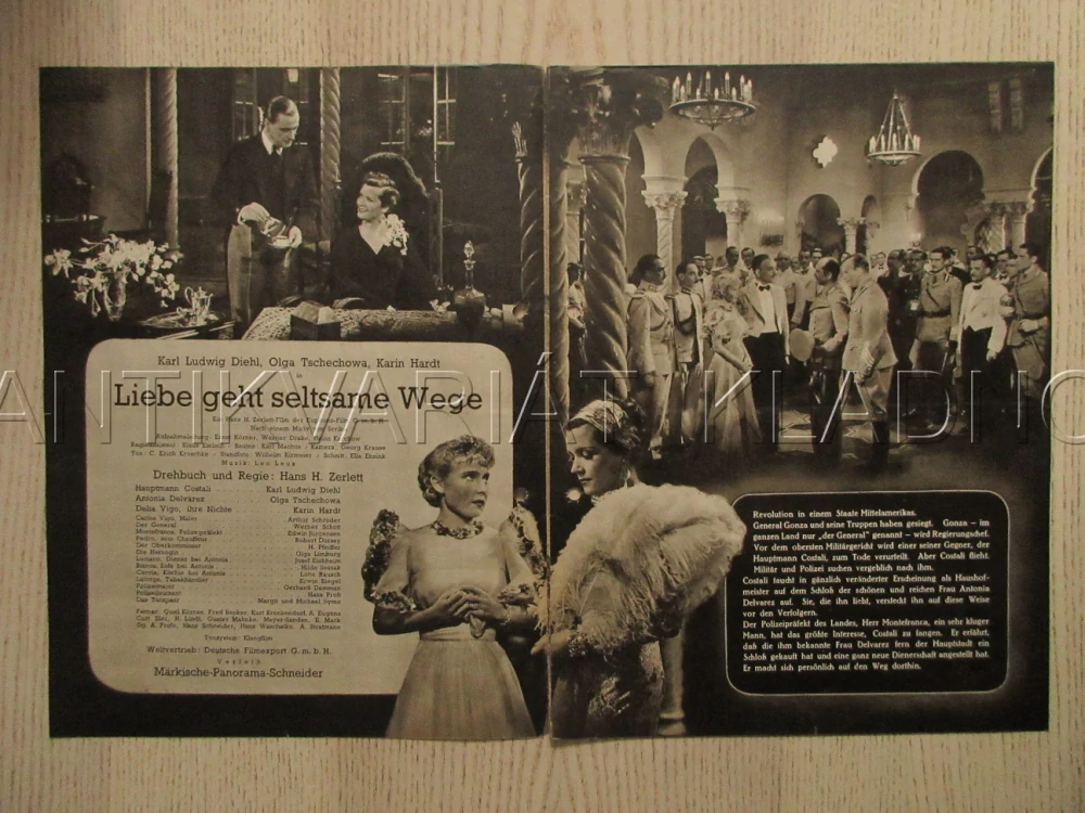 LIEBE GEHT SELTSAME WEGE, K. L. DIEHL, O. TSCHECHOWA, K. HARDT, FILM SRN, FILM KURIER VBŠ Č. 2608