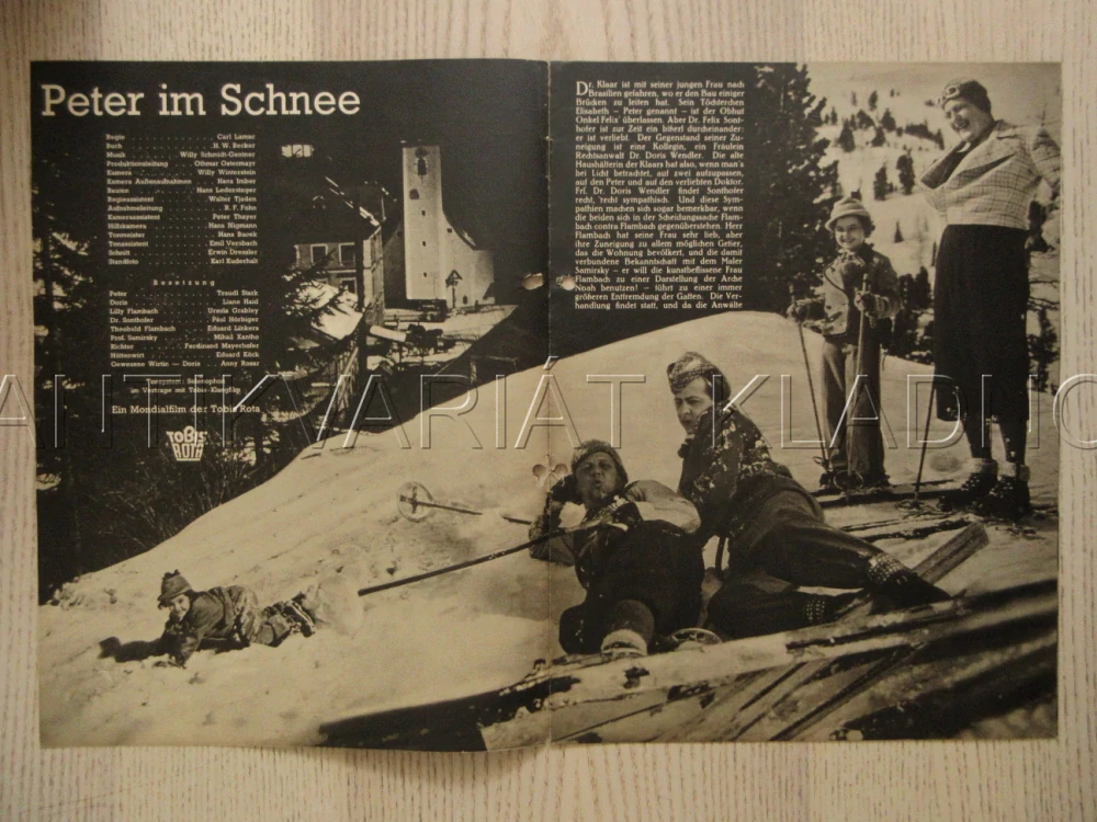 PETR VE SNĚHU, C. LAMAC, H. W. BECKER, H. IMBER, FILM RAKOUSKO, FILM KURIER VBŠ Č. 2639