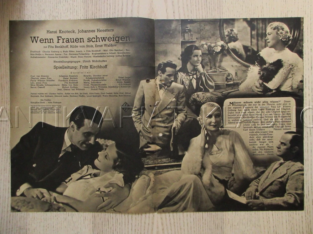 KDYŽ ŽENY MLČÍ, H. KNOTECK, J. HEESTERS, H. ENDLEIN, FILM SRN, FILM KURIER VBŠ Č. 2644