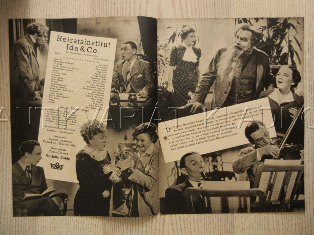 HEIRATSINSTITUT IDA A CO, I. WÜST, T. LINGEN, H. PFEIFFER, FILM SRN, FILM KURIER VBŠ Č. 2651