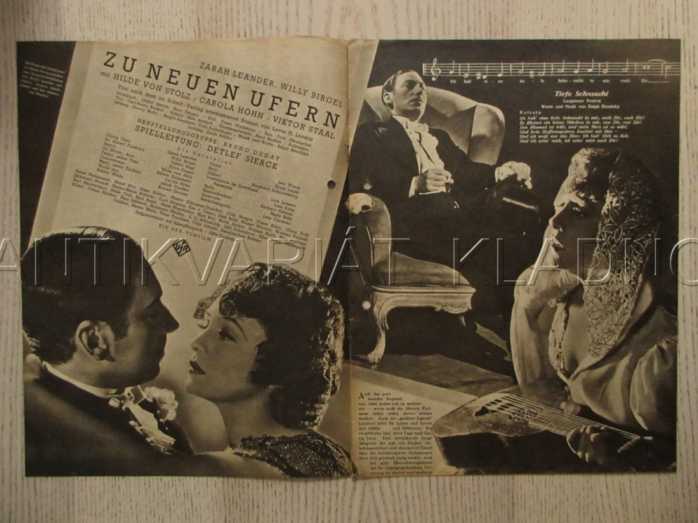 K NOVÝM BŘEHŮM, Z. LEANDER, W. BIRGEL, V. STAAL, FILM SRN, FILM KURIER VBŠ Č. 2671