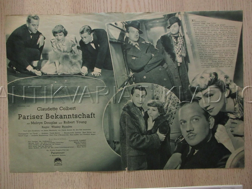 I MET HIM IN PARIS, C. COLBERT, M. DOUGLAS, R. YOUNG, FILM USA, FILM KURIER VBŠ Č. 2677