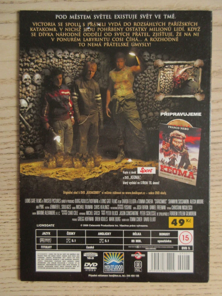 KATAKOMBY, PINK, S. SOSSAMON, DVD FILM