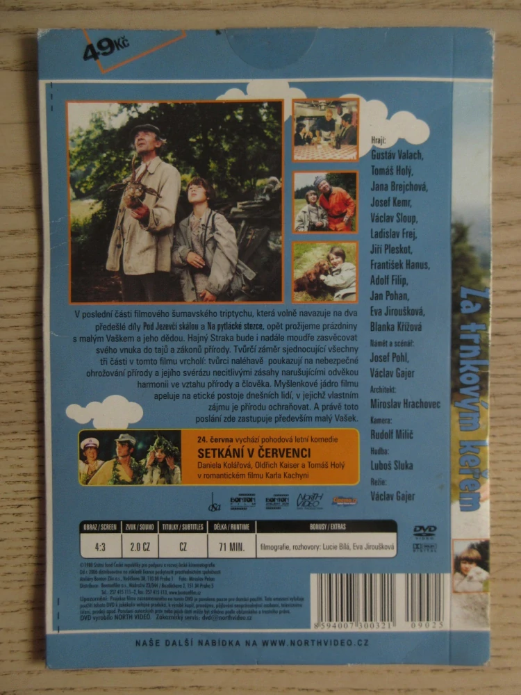ZA TRNKOVÝM KEŘEM, T. HOLÝ, G. VALACH, DVD FILM ČR