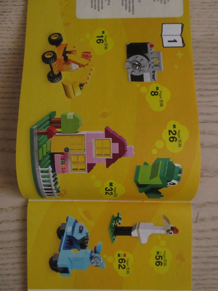 LEGO CLASSIC, NÁVOD STAVEBNICE Č. 10698, 1-2
