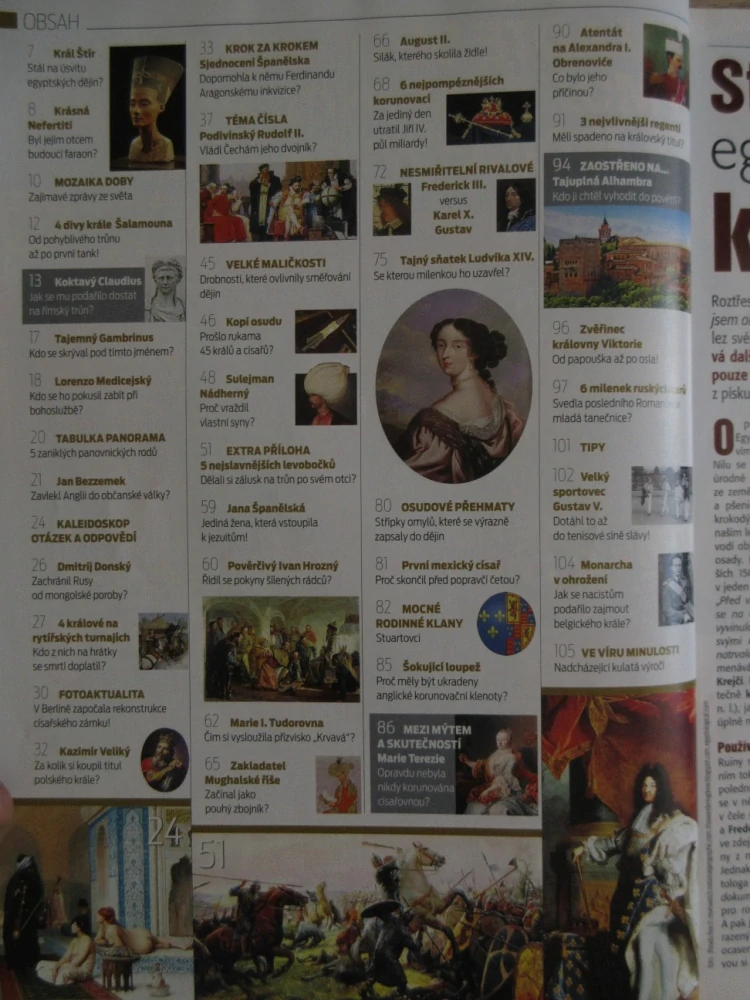 AKTA HISTORY, 5/2013, NEJSLAVNĚJŠÍ PANOVNÍCI A PANOVNICE V DĚJINÁCH SVĚTA, LUDVÍK XIV., NEFERTITI